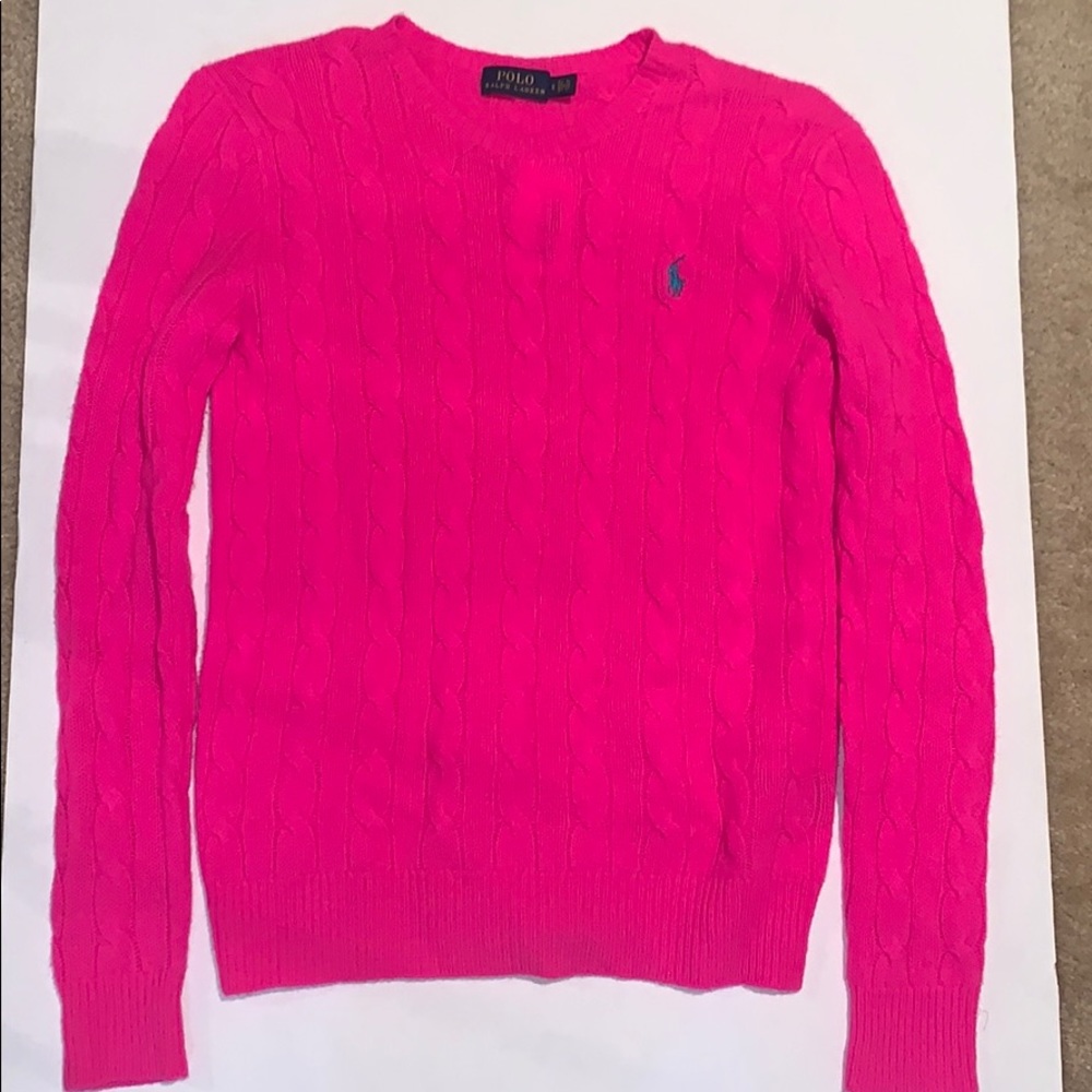 Pink Polo sweater